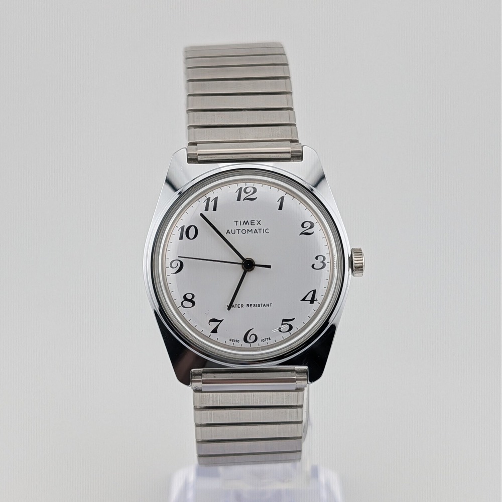 Vintage Timex Viscount Automatic WR Mechanical Watch Speidel Stretch Band